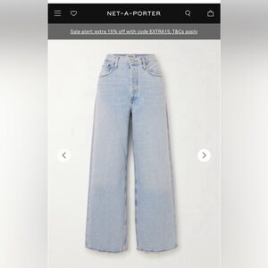 AGOLDE Low Slung Baggy Sz 24 in Fragment